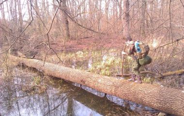 Как мы на реке Тетерев рыбу ловили. Март 2014