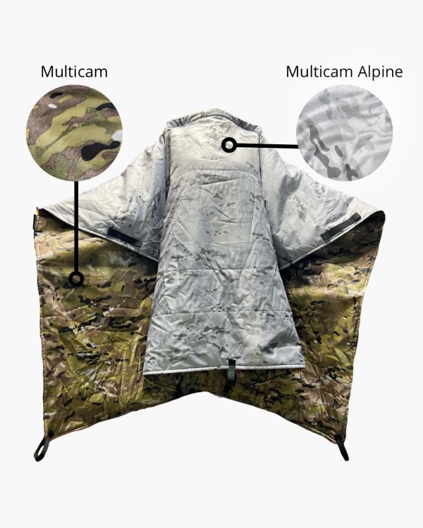 8 in 1 Poncho transformer Felon Army ((Multicam - Multicam Alpine))